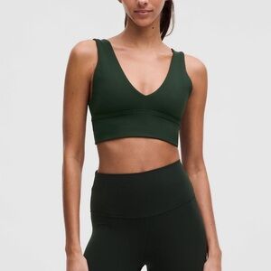 Lululemon Align V Neck Bra legacy Green Sz 2